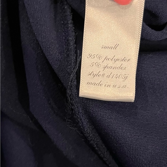 ANTHROPOLOGIE Navy Scalloped A-Line Dress Size Small - Picture 7 of 9